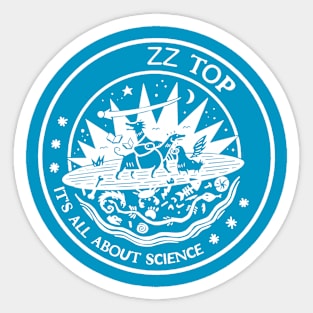 zz top all about science Sticker